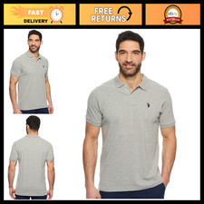 Men's Classic Polo Shirt - Two-Button Closure, Pique Fabric, Summer Golf Fashion