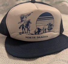 North Dakota Vintage Adjustable Snap Back Hat