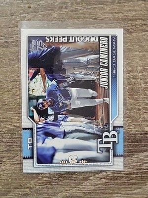 2026 Topps Series 1 Celebration Junior Caminero Dugout Peeks Rays