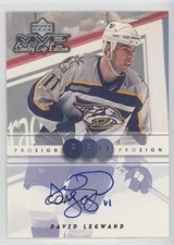 1999-00 Upper Deck MVP Stanley Cup Edition ProSign David Legwand #DL Auto 1o3