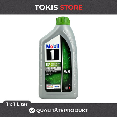 Mobil 1 ESP 5W-30 Motoröl 1 Liter Vollsynthetisch ACEA C3 API SN Longlife Öl