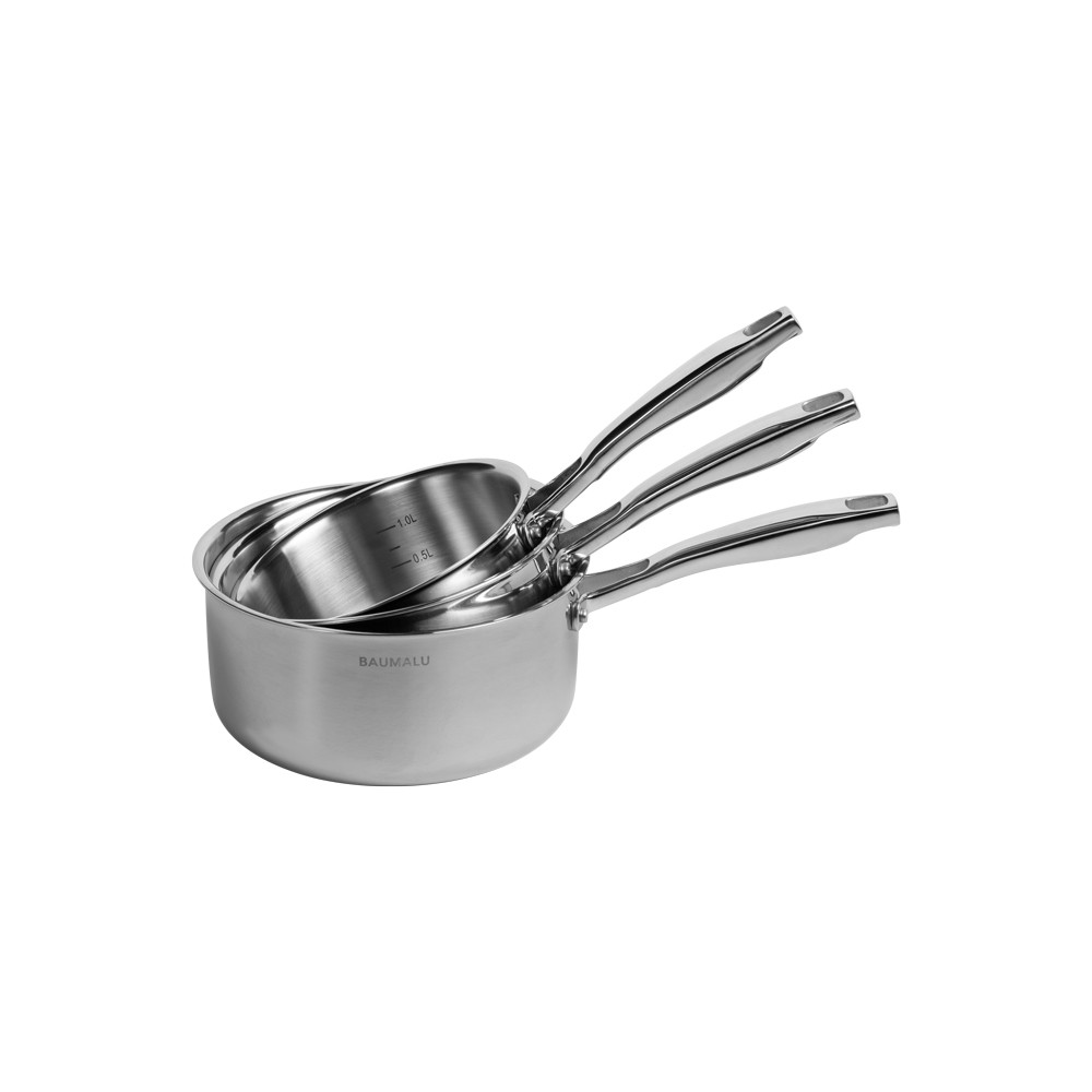 Casseroles Tripli Baumalu en acier inoxydable pour cuisine raffinée