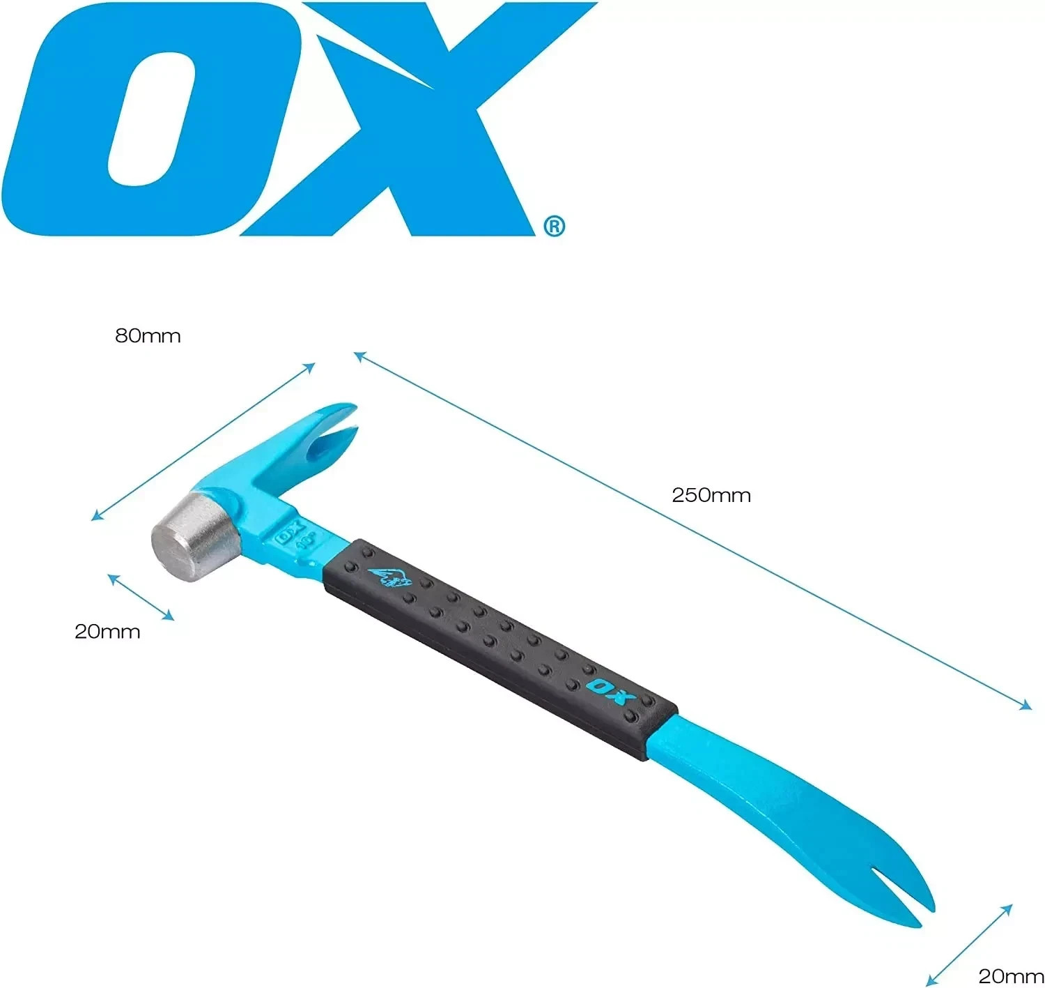 Ox Tools Pro Claw Bar - 250mm / 10"" - OX-P083010