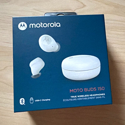 Motorola Moto Buds 150 True Wireless In-Ear Bluetooth IPX5 Ladecase USB-C Weiß