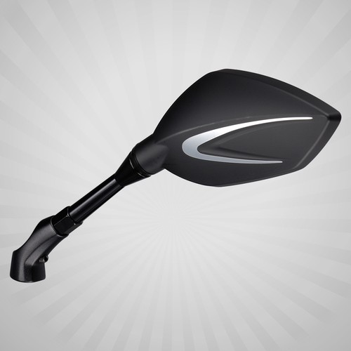 Magazi motorcycle mirrors thunder black fits BMW M10 x 1.5 adapters ε - Picture 1 of 2