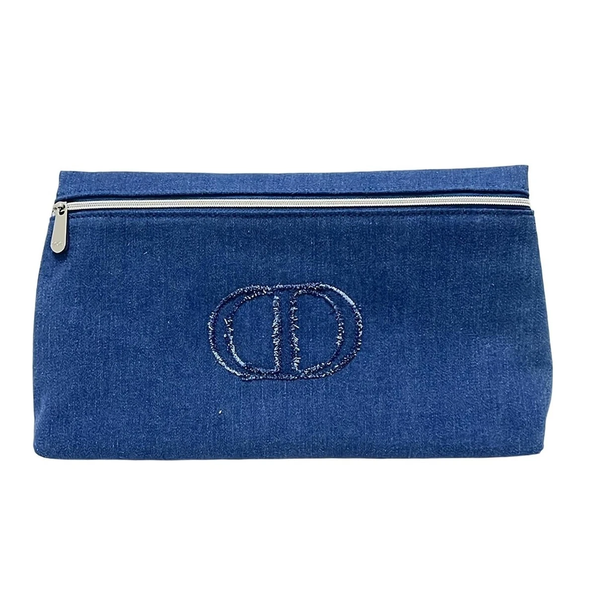 Auth Dior Parfums   Pochette polyester coton marine
