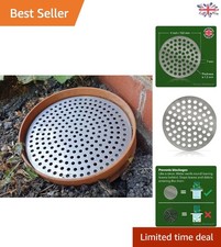 4 Inch Stainless Steel Drain Guard - Elegant Swirl Cover with 61 Drainage Holes