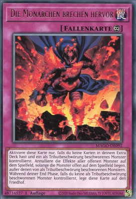 YuGiOh Die Monarchen brechen hervor MAGO-DE092 Rare NM 1st