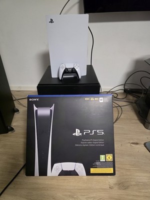 Sony PS5 Digital Edition Spielekonsole - Weiß