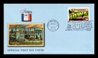 US COVER IOWA GREETINGS FROM AMERICA FIRST DAY ISSUE FLEETWOOD
