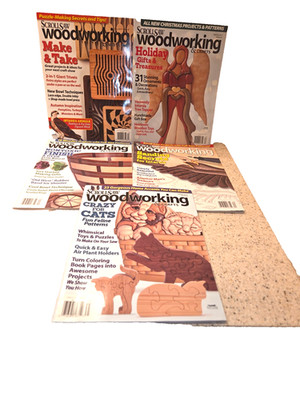 ScrollSaw Woodworking & Crafts Bundle (Paperback book) 5 Different Magazines