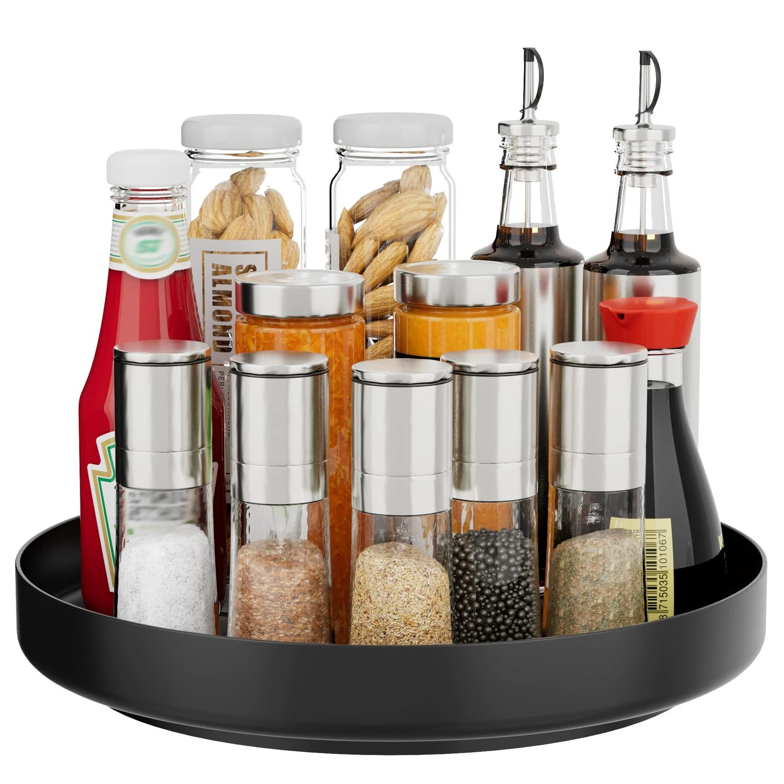 Lazy Susan Turntable Organizer - 11 inch Rotating Spice Rack Metal Lazy Susan...
