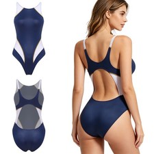 Women Bodysuit Surfing Jumpsuit Athletic Swimwear Flat Seams Sunbathing Pool
