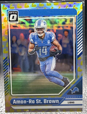 2024 Donruss Optic Amon-Ra St. Brown #66 Flex Prizm /149 Detroit Lions SP