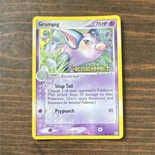 The Pokémon Company Pokemon TCG Grumpig 30/106 EX Emerald RH English 2005 on eBay