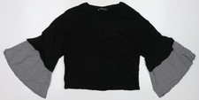 Womens UK Size 12 Primark Black Pullover Sweatshirt
