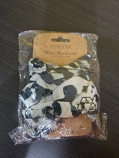 New Karma Wide LEOPARD Headband Bandeau Hair Accessory Poly Microfibre Free Ship