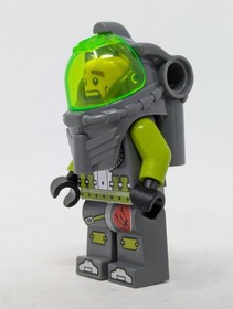 Lego Atlantis Diver 1 Minifigure - AXEL, Lime Arms - atl001, 8056, 8060