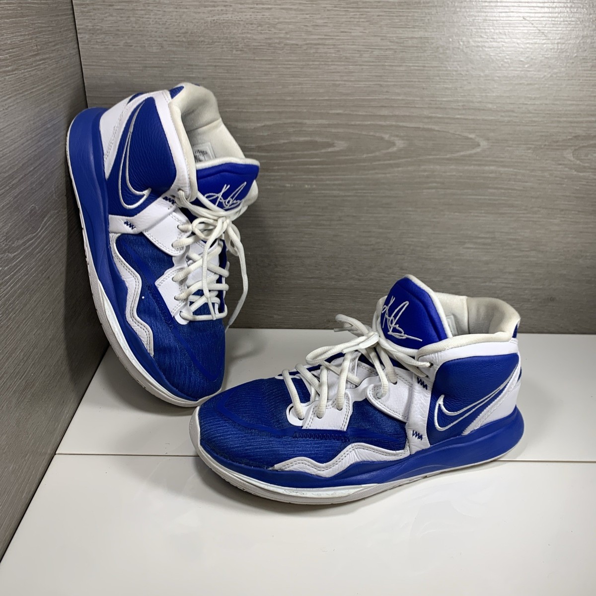 Mens Size 8.5 Blue White Nike Kyrie Infinity TB Basketball