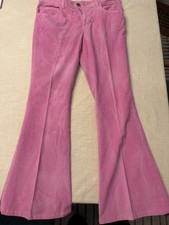 Gucci Pink New Flare Corduroy Trousers Size 2...
