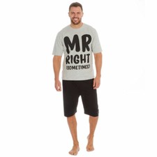 NEW Mens 'Mr Right Sometimes ' Cargo Bay Pyjama set