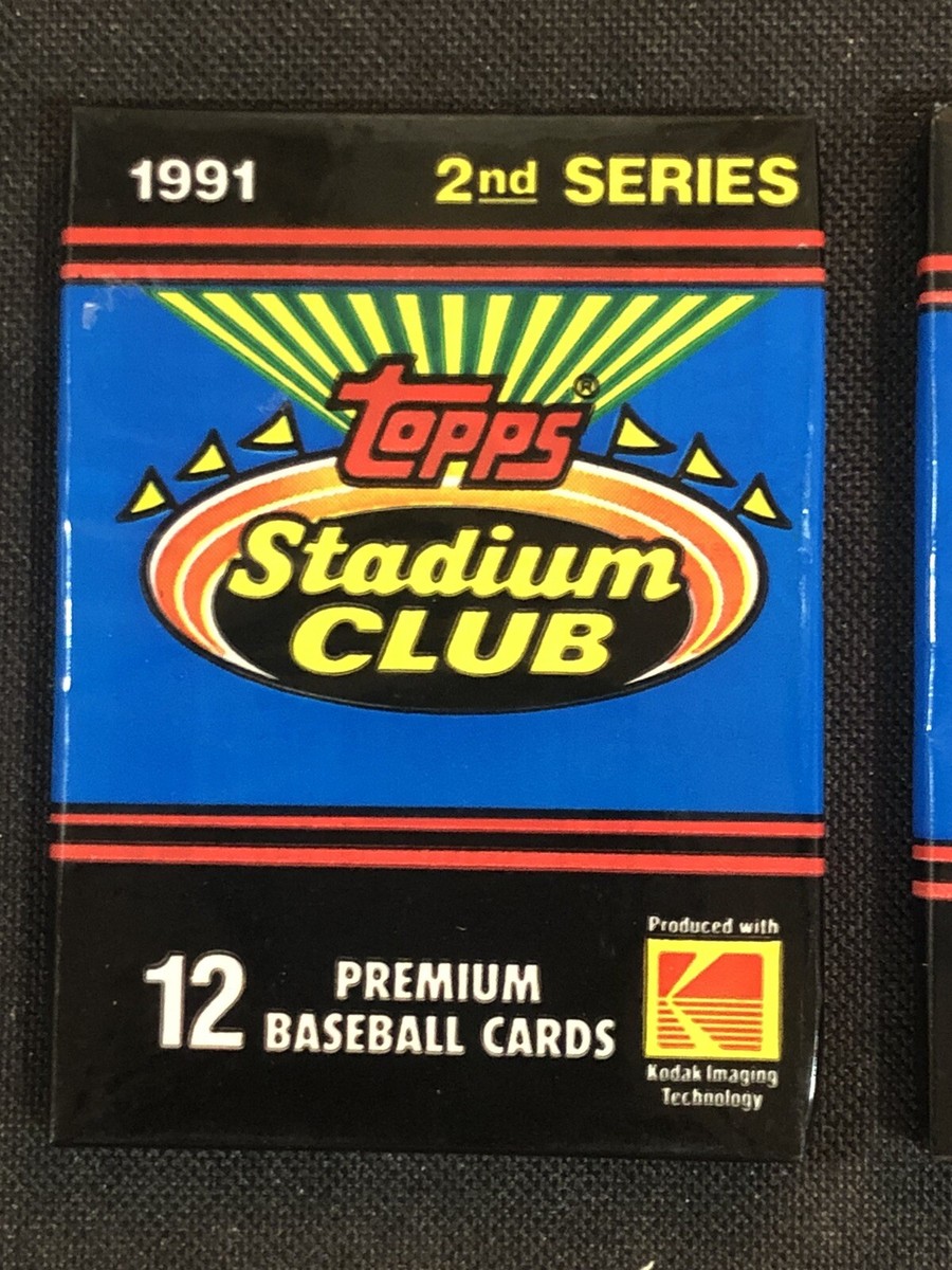 1991 Topps Stadium Club Series 2 BASEBALL (2) Packs From Box Jeff