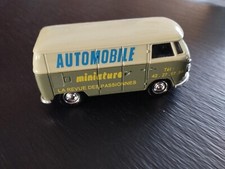 Volkswagen Combi Solido Revue Automobile miniature kaki et blanc
