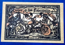 FREIENWALDE (CHOCIWEL) NOTGELD 25 PFENNIG 1921 EMERGENCY MONEY GERMANY (31276)