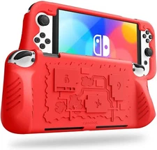 For Nintendo Switch OLED Model 2021 Case Soft Silicone Shock Proof Cover