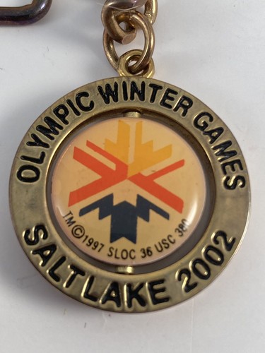 VTG 2002 Official Mascots USA Olympic Winter Games Salt Lake Keychain - Picture 2 of 6