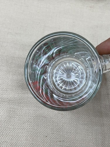 BUDWEISER Beer Clear Glass Mug Embossed CLYDESDALES WINTER Glass 5.5" x 2.5" - Picture 9 of 21
