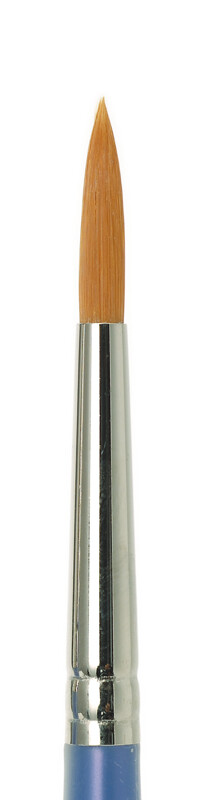 Mr. Brush Round No. 4 Mr.Hobby - Pennello Tondo Con Manico In Silicone, Setole PBT - 3