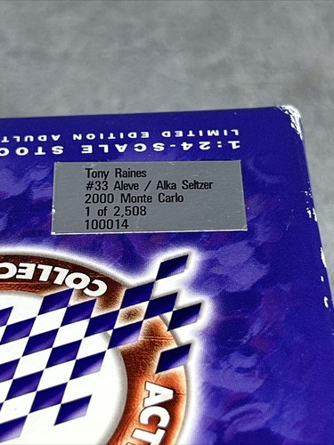 DieCast Stock Car Tony Raines Nº 33 Como Nuevo Edición Limitada Caja 1:24 - Imagen 15 de 18