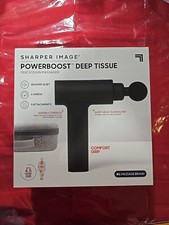 Sharper Image Powerboost Massage Gun Version 3.0 - with Attachments, Quiet Mo...