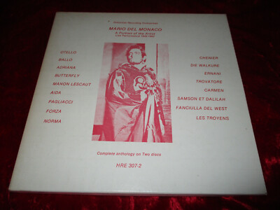 2-LP-BOX-Mario Del Monaco-Live Performance 1949-1960--Gut !--