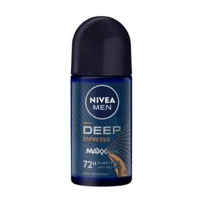 NIVEA MEN Deep Espresso antiperspirant roll-on for men, 50 ml