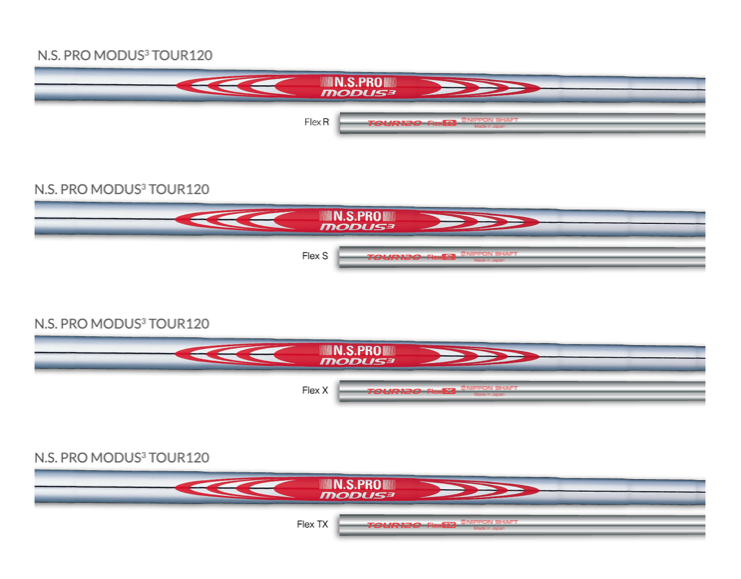 Nippon Shaft N.S. Pro Modus3 Tour 120 Steel Iron Shaft 6 Set