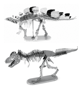 Fascinations Metal Earth Stegosaurus Skeleton 3D Metal Model Kit