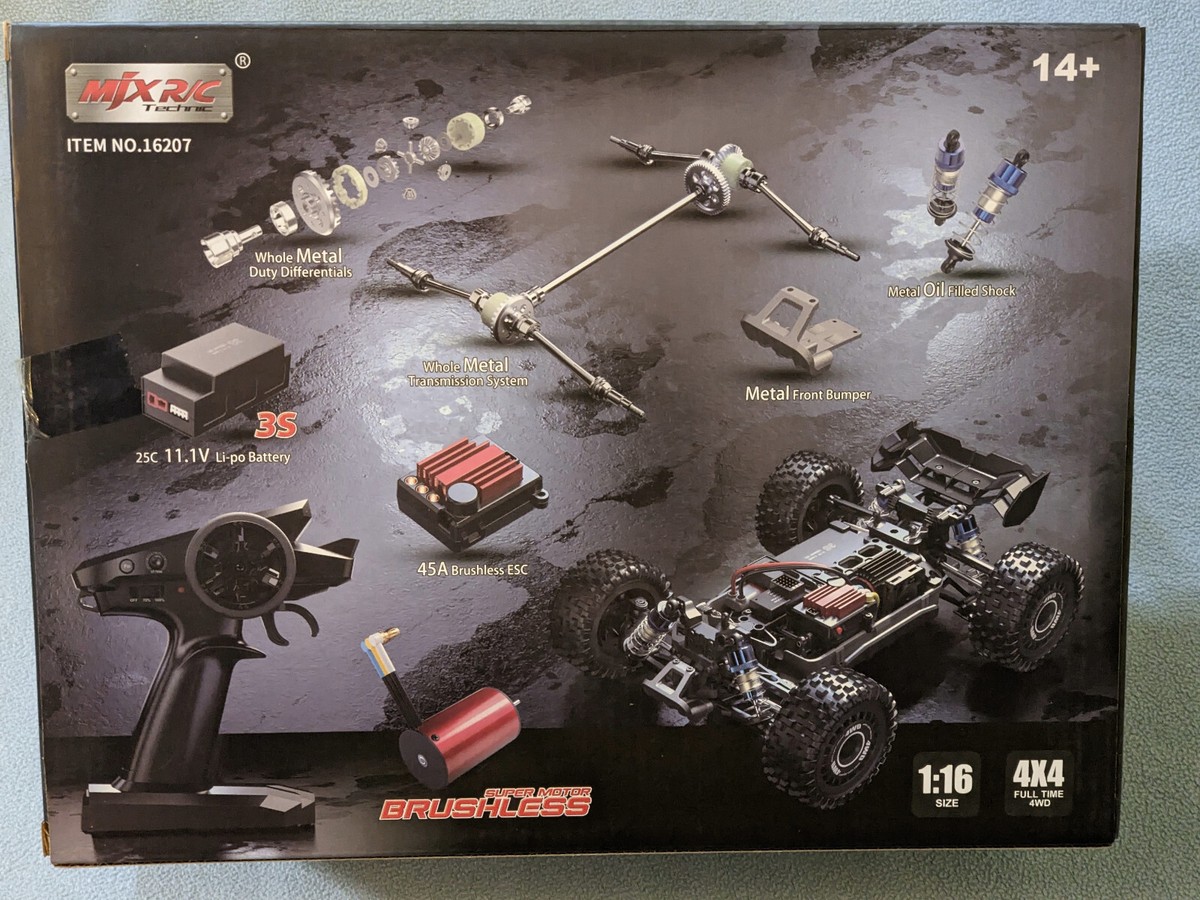 NEW MJX Hyper GO 16207 RC Brushless Buggy 1:16 HI Speed 62 km/h
