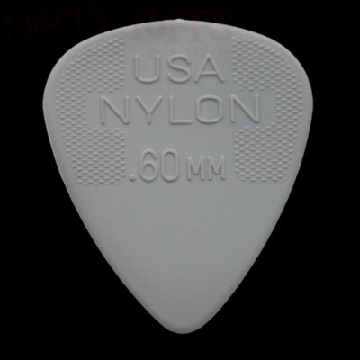 Dunlop Nylon Standard Plektren / Plektren - 0,60 mm - 1 2 3 4 5 6 10 12 20 24 36