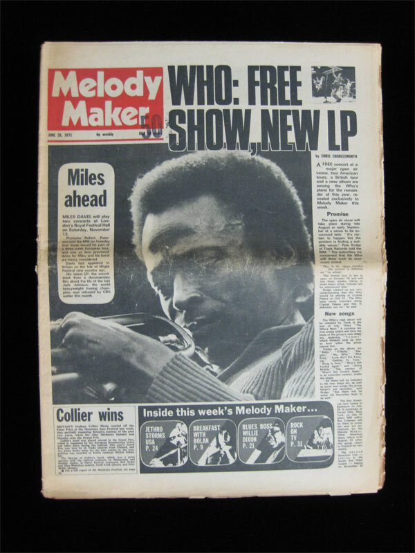 Melody Maker 6/25/1973 VTG Music Magazine - Miles Davis The