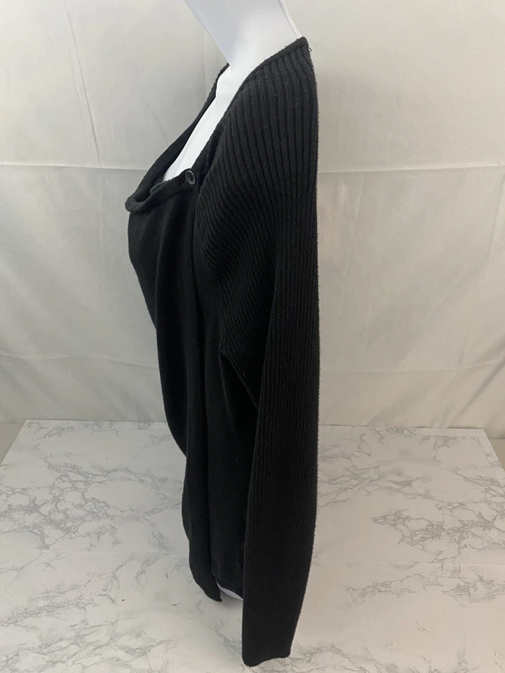 Suéter Pullover Tejido Manga Larga SIMPLY VERA WANG Mujer S Negro Botón L Foto 2 de 4