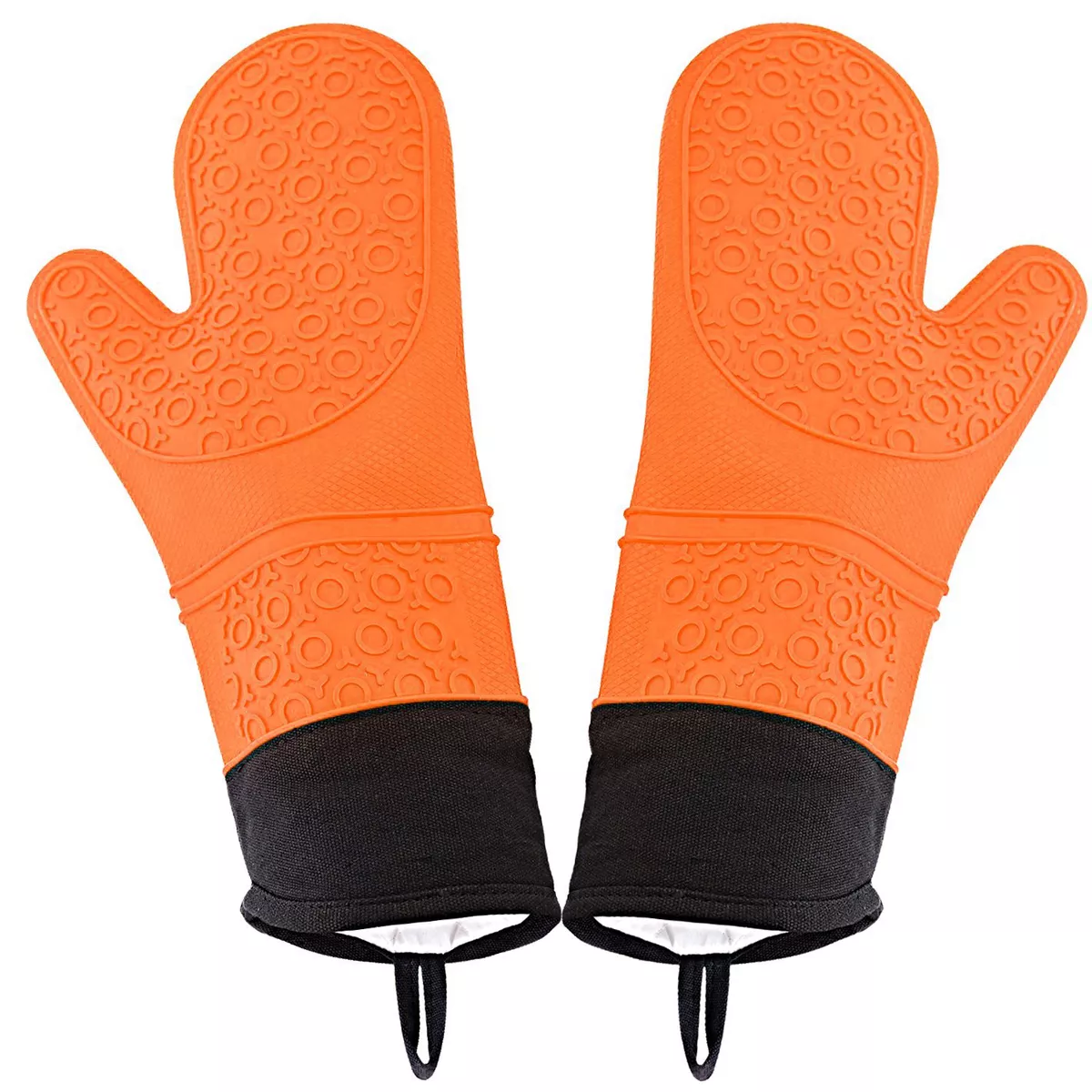 Pair of Gloves Heat Resistant Silicone Gloves Kitchen BBQ Oven Cooking  Mitts