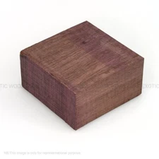Purpleheart Bowl Blank 8x 8x 2 Carving Turning Lumber Block- Free US Shipping