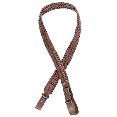 Geflochtener Flinte- Gewehrriemen 3 cm HOLSTER aus Leder ; Waffengurt; Gun Sling - Bild 8 von 9