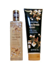 Bodycology Cozy Fireside S'more Fragrance Mist 8oz  Body Cream 8oz