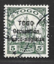 Togo Franz&ouml;sische Besetzung Minr. 9 &deg; Anecho blau sign. Champion Mi.: 850 &euro;