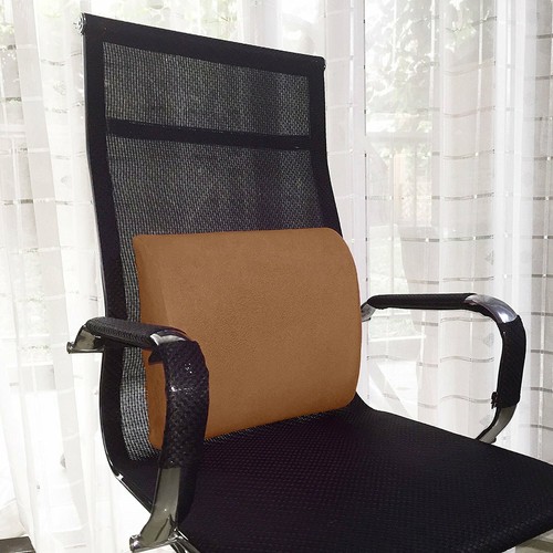 SET Memory Foam Lumbar Cushion Nonslip Seat Support Home Office Pain Orthopedics - Picture 30 of 57