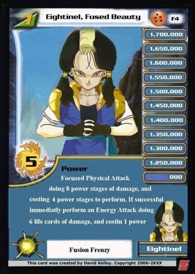 Dragon Ball Z Dragonball Z Dbz Android 18 Videl Fusion Custom Made Card Ebay