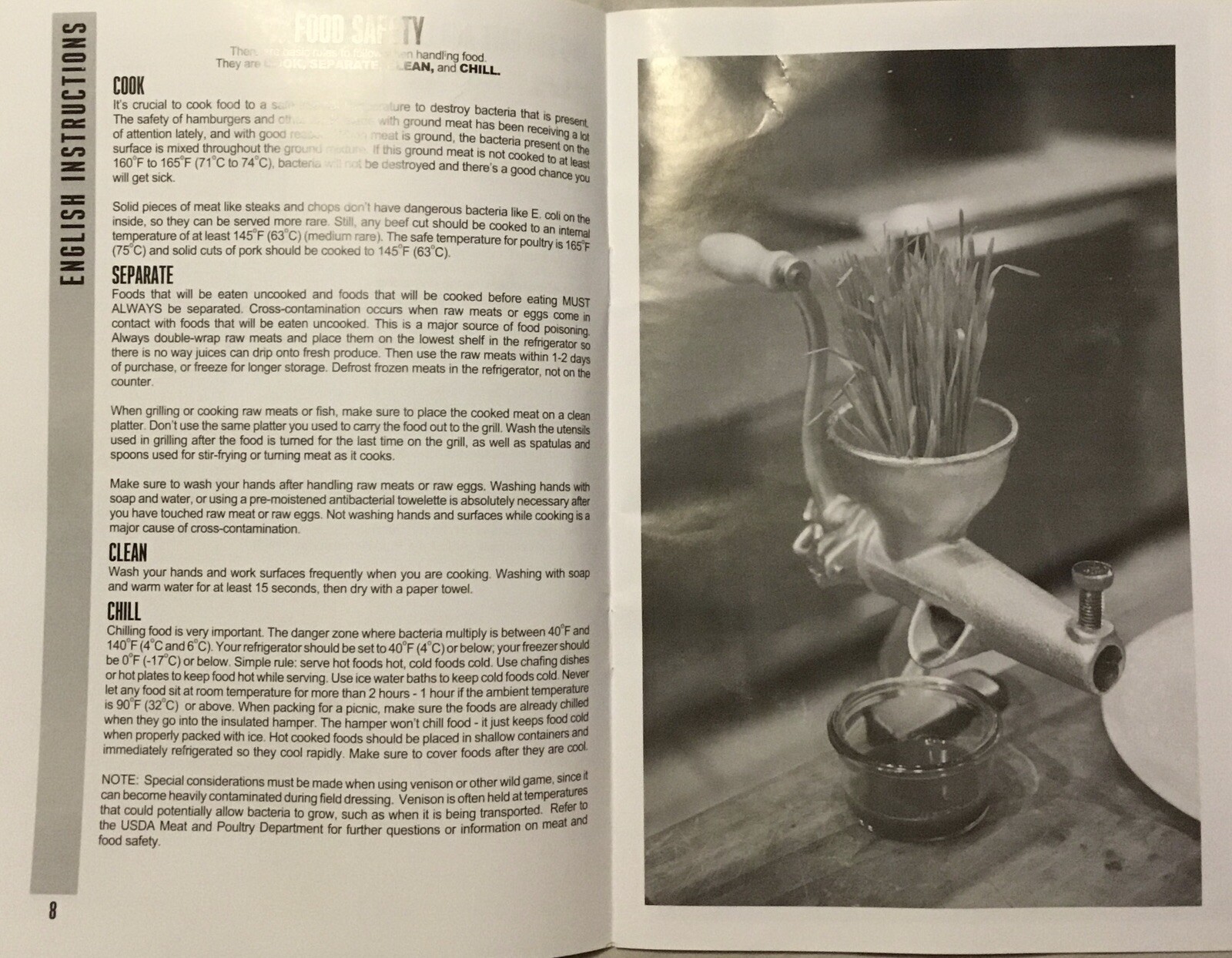 Weston Wheatgrass Juicer Manual Hand Crank Extraction HeavyDuty 36